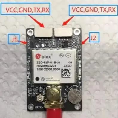 ZED-F9P-01B-01 отличная плата GNSS работает с последовательным I2C и SPI ESP32, контролируя I2C и SPI UM980