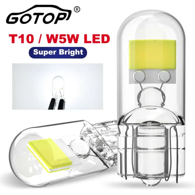 2x W5W T10 LED CANBUS No Error 5W5 DC 12V 6000K 194 168 Светодиодные салонные карты купольные фонари Автосигнальная лампа Лампа Белый Янтарный Красный